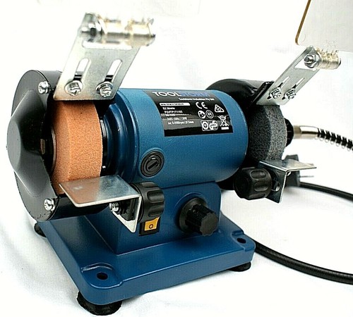 3" 150W Mini Bench Grinder Polisher With TOOLSTORM 3" Metal Polishing Kit - Picture 7 of 11