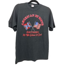 Vintage Men's Large Patriotic America Graphic T-Shirt Made in USA