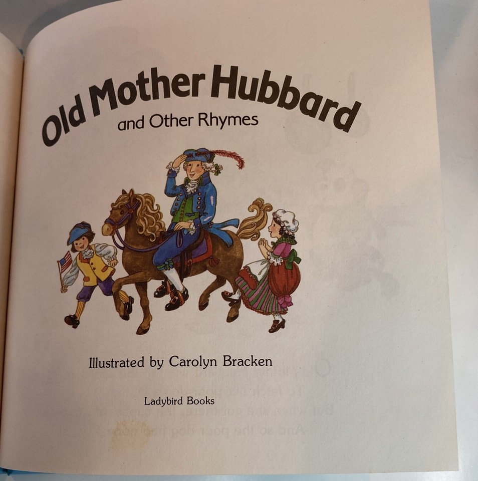 Vintage Old Mother Hubbard and Other Rhymes Ladybird Mother Goose Books ...