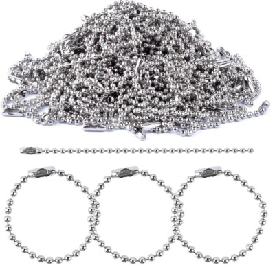 50 Stk. Kugelperlenkette Kugelkette Schlüsselanhänger DIY Schmuckherstellung
