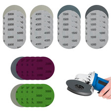 Schleifpapier 75mm Klett, 30 Stück Nass und Trocken Schleifscheiben Nassschleifp