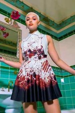 BlackMilk Horror Nurse Apron Dress Halloween Horror Blood Size Medium M NEW NWT