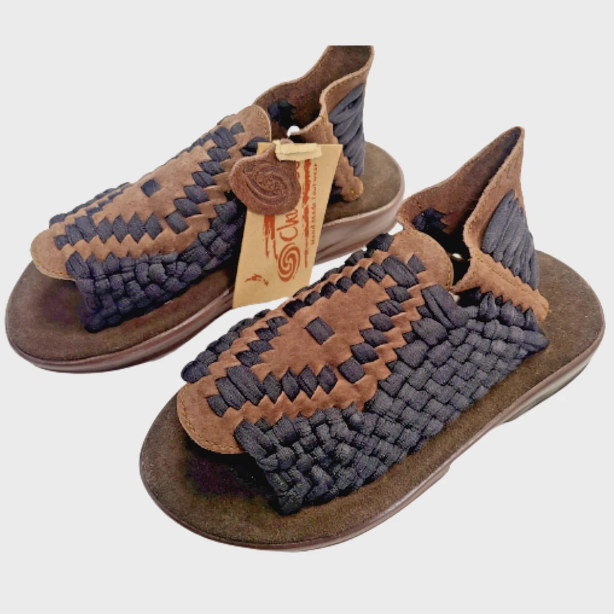 CHUBASCO MEN S SANDLE CH AZTE HAND MADE IN MEXICO BLACK TOBACCO