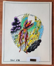 1976 Spaulding Rogers Don Nolan Traditional Vintage Style Tattoo Flash Sheet