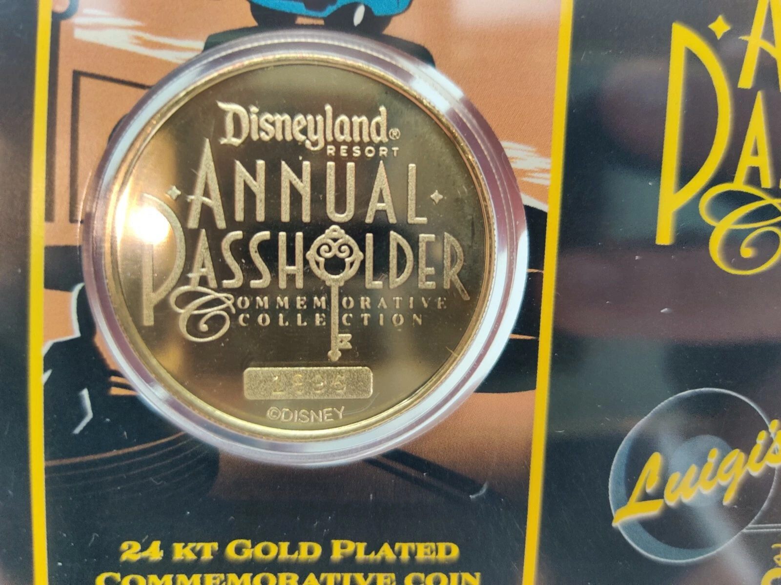 디즈니랜드 캘리포니아 어드벤처 르 골드 도금 루이지 플라잉 타이어 COMM 코인-Freehip.co.kr