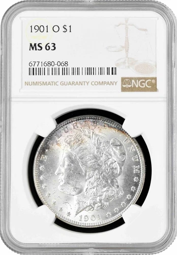 USA 1 Dollar 1901 O, NGC MS63, "Morgan Dollar" silver coin