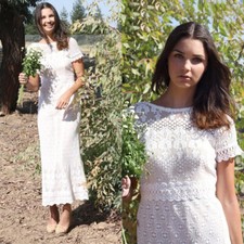 Elegant Mermaid Wedding Dress Boat Neck Short Sleeves Lace Applique Bridal Gowns