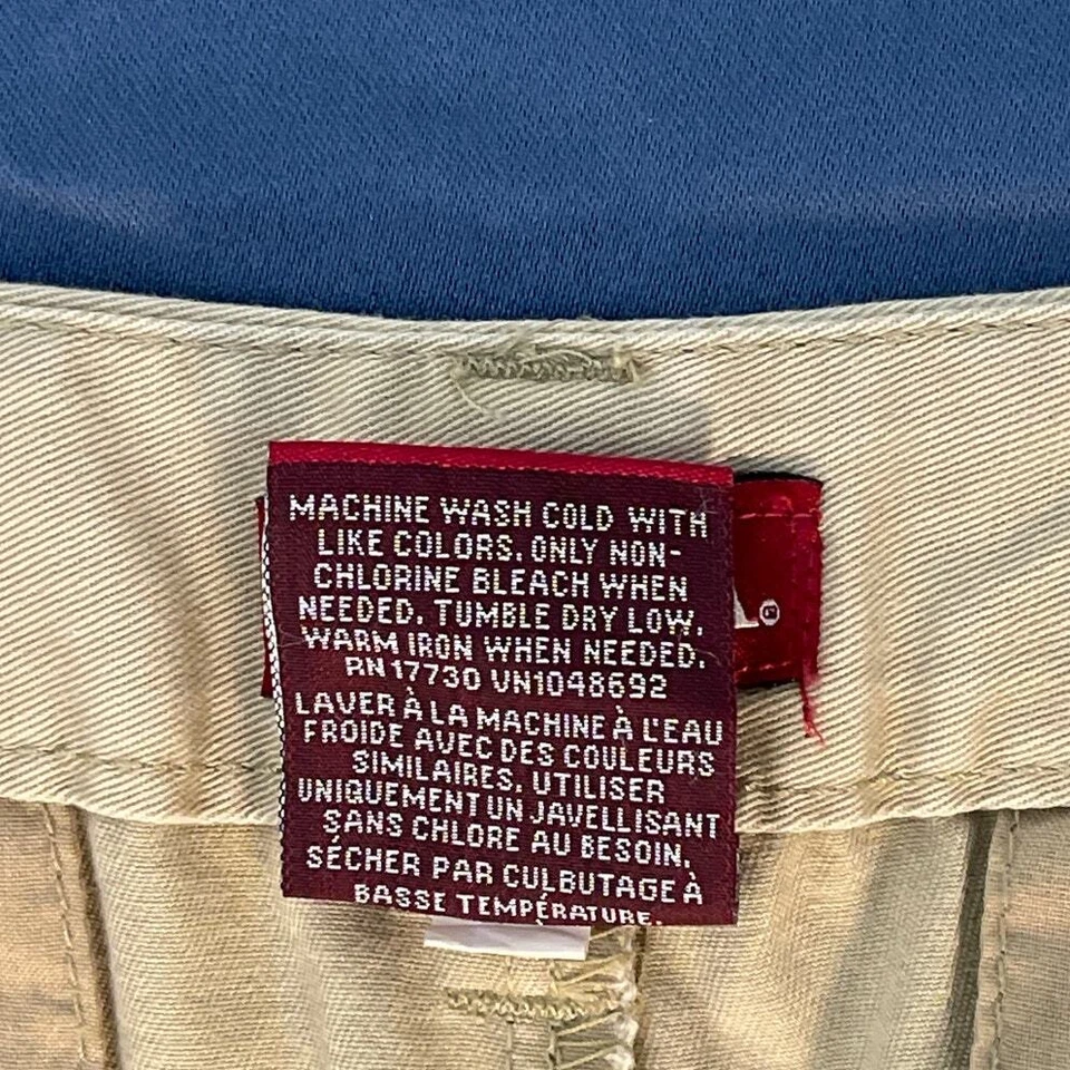 Merona Womens Khaki Shorts with Black Side Stripe Size 6 3.5" inseam Pre-owned - Image 4 of 4