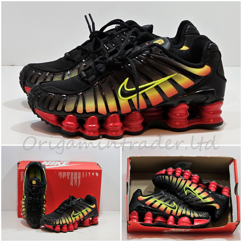 Nike W Shox TL `Volt Fire Red` Trainers HJ9609-001 | eBay UK