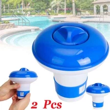 2X Floating Chlorine Dispenser Swimming Pool Spa Tablet Chemical Floater Hot Tub