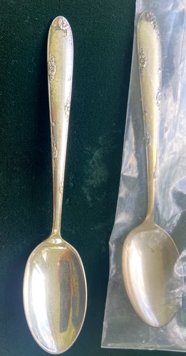 2 Vintage Towle MADEIRA TEASPOON Sterling Silver Madiera 5 7/8 Inch VGC 1 New
