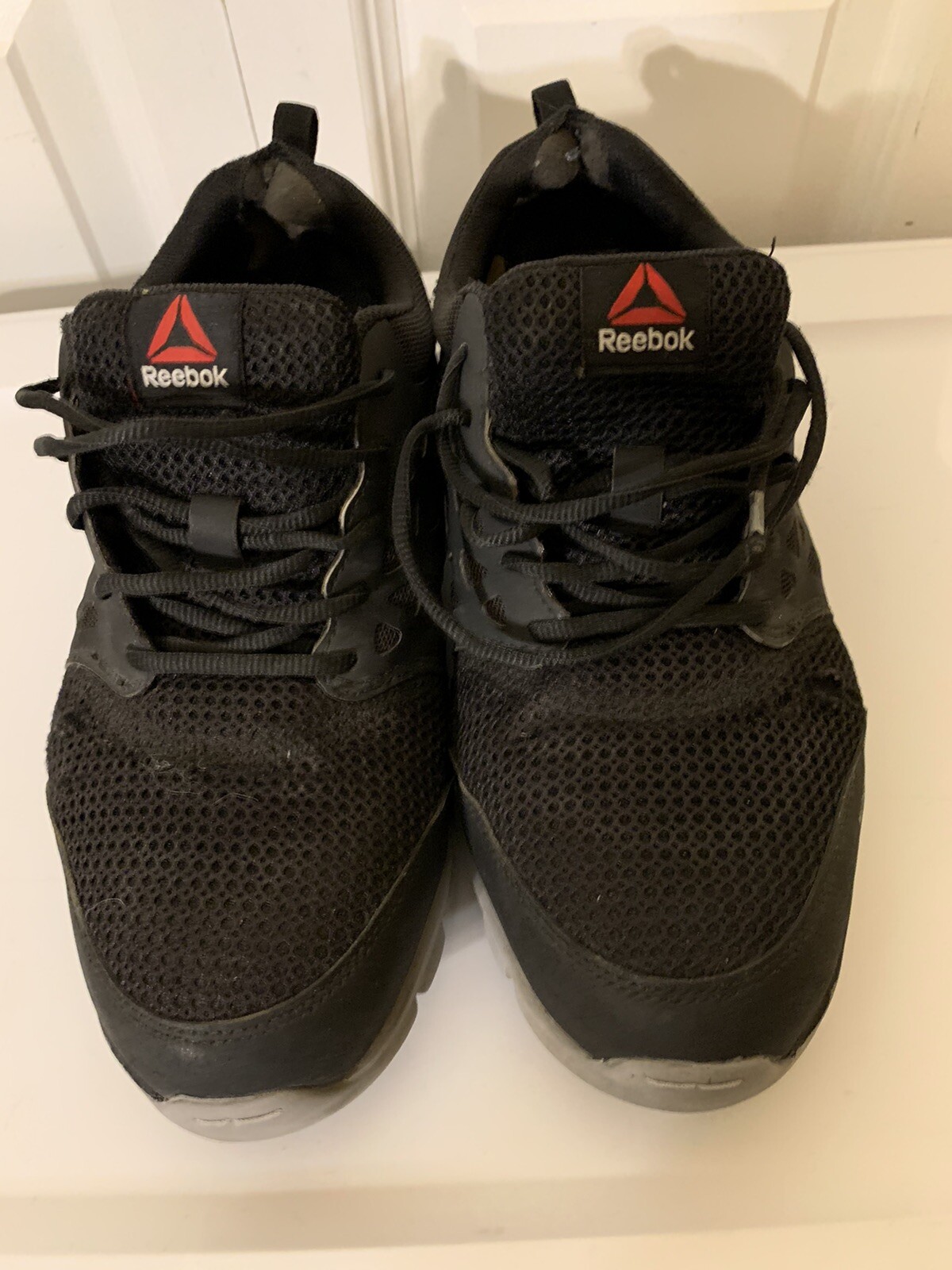 SAOLA Scarpa Reebok da uomo taglia 9 5 W in lega ammortizzata sublite nera