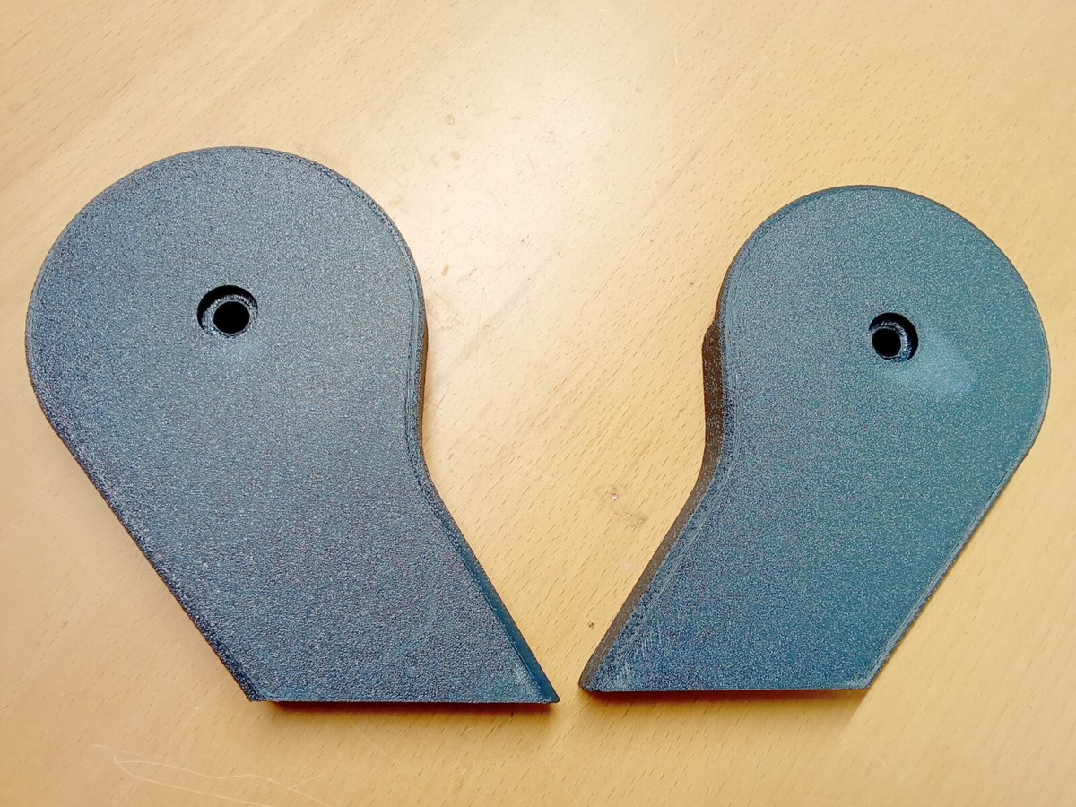 92-97 Crystal/Lapis Blue Split Seat Hinge Covers 40/20/40 Ford