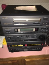 Aiwa Nsx-220 Bookshelf Stereo System Cd Cassette Radio W/ Speakers-:parts Only