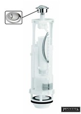 Wickes JAVA Spare Replacement Dual Flush Toilet Flush Valve with Push Button