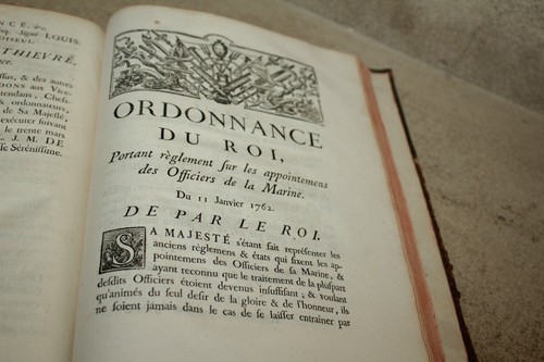 Königliche Verordnung über die Marine vom 25. März 1765 (E-O) Königlicher Wimp - Bild 6 von 7