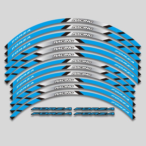 For Honda Forza 125/250/300/350 Front 15" Rear 14" Rim Wheel Decal Sticker #2 - Picture 3 of 13