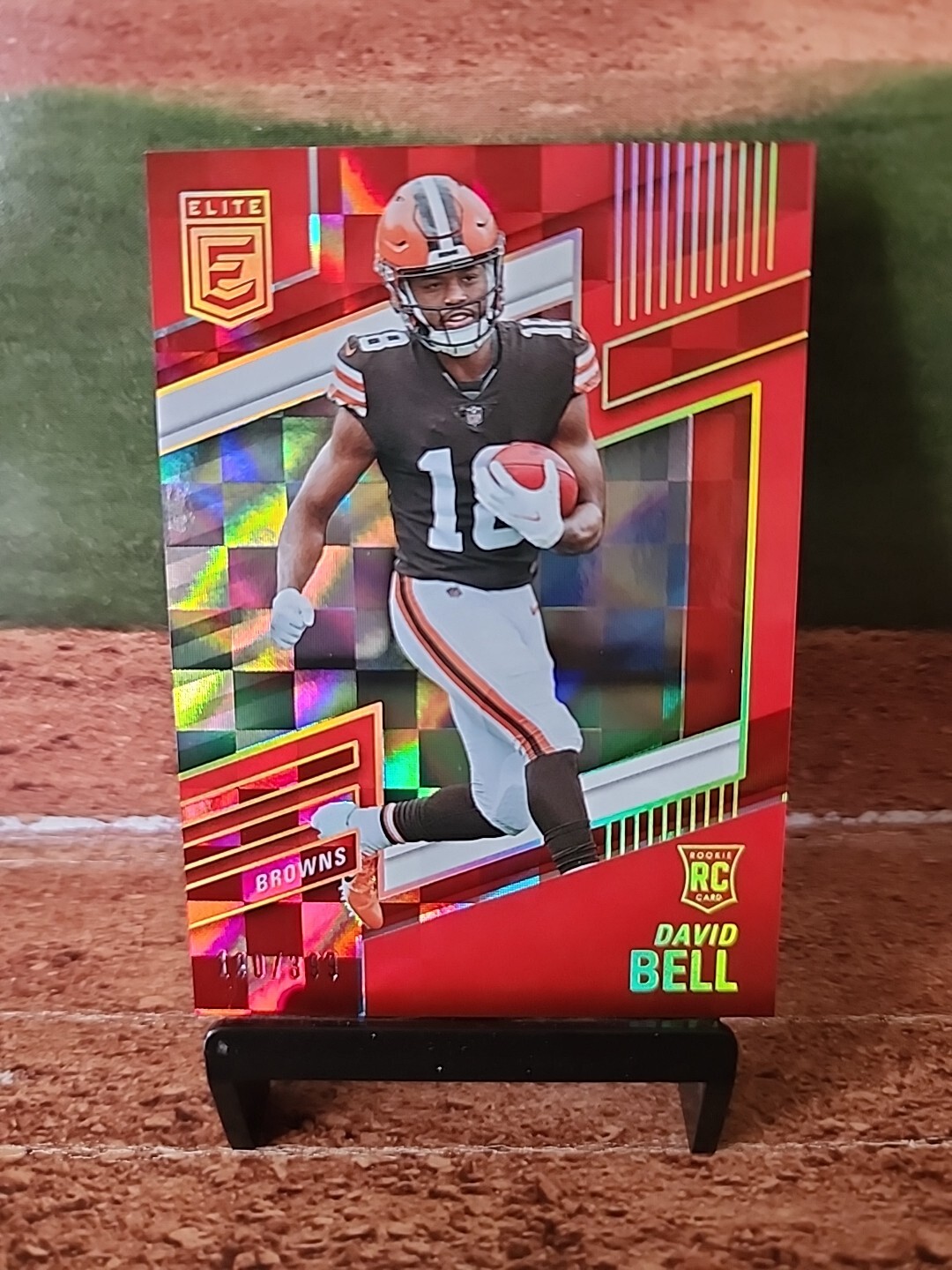 DAVID BELL 2022 Panini Elite Rookie #124 RC Red Holo Cleveland Browns /399 🔥