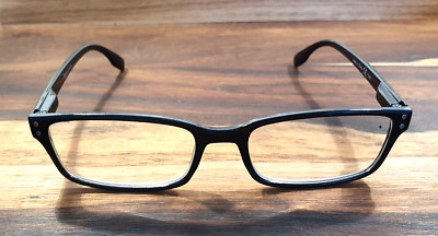 Modische Korrekturbrille, 1980er, schwarz, Lesebrille, Retro, Kostüm, +3,0, CE