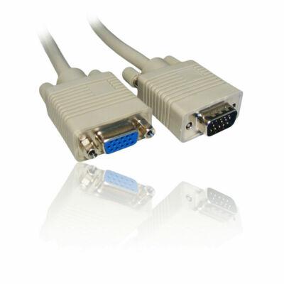 INSIXT 3m 10' Fuß SVGA/VGA TFT PC Bildschirm Monitor Verlängerungskabel Stecker auf Buchse