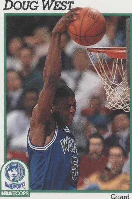 1991-92 NBA Hoops - Doug West #397 - 1 of 2