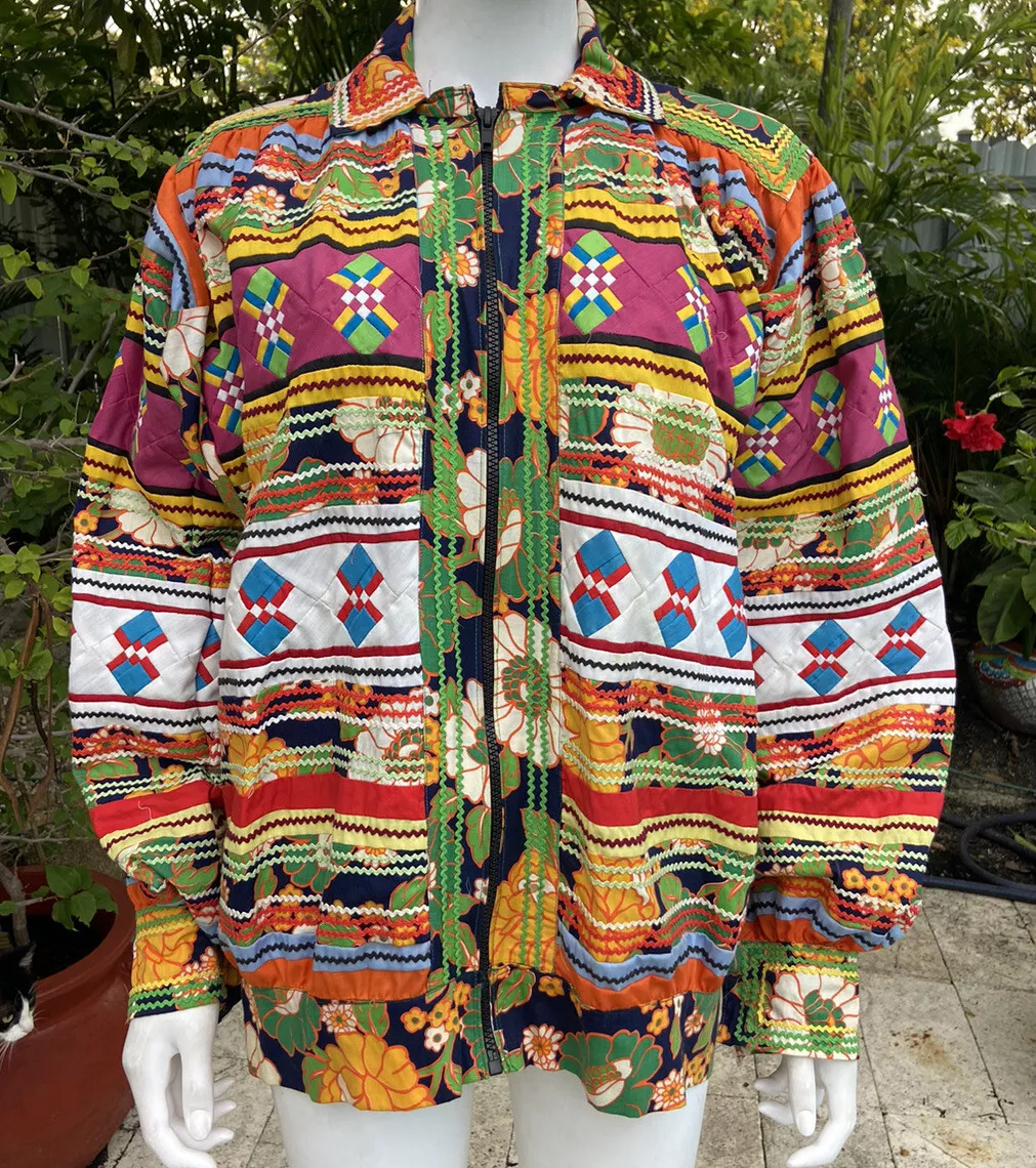 Vintage handmade seminole indian native american jacket mid