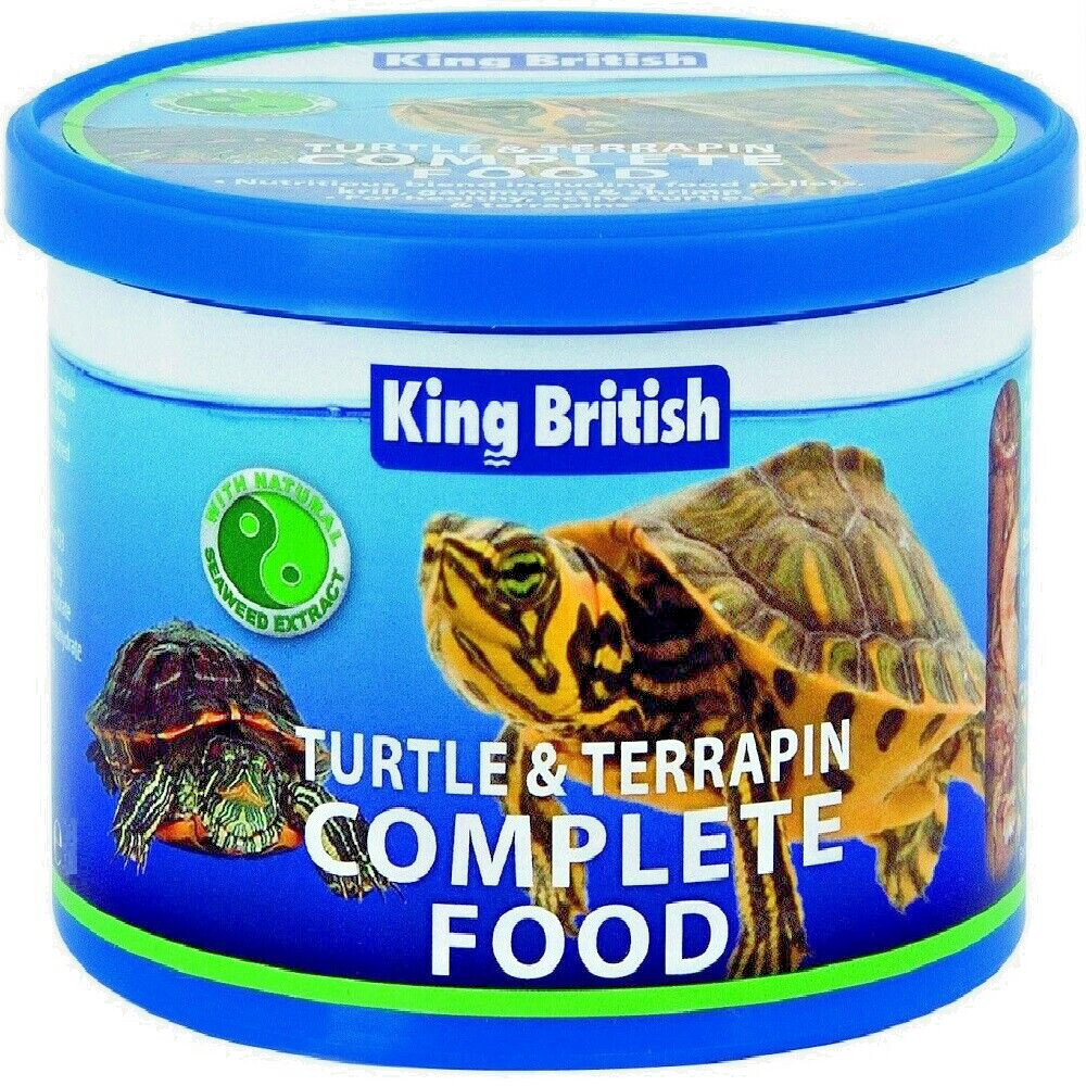 KING BRITISH TURTLE TERRAPIN FOOD 20g, 80g, 200g : Reptile Feed Shrimp Pellet