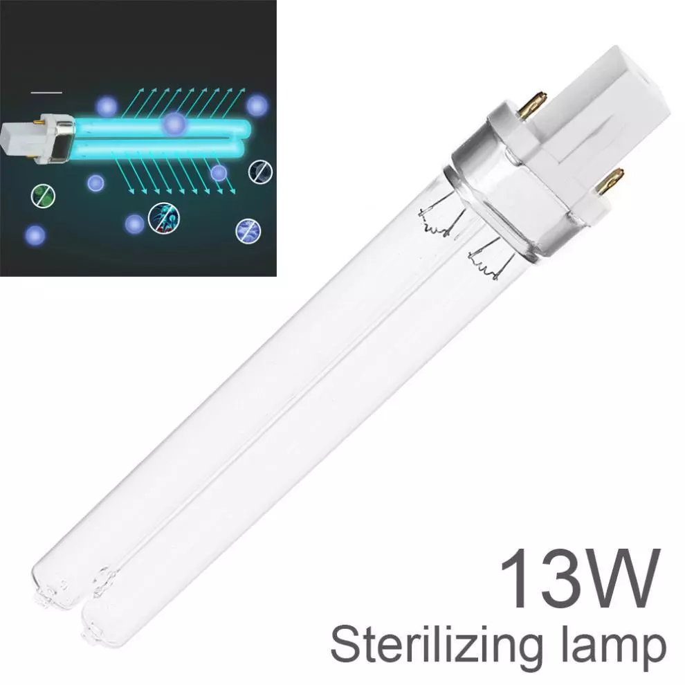 13W 253.7nm G23 2G7 Lamp H Shape UV Light G23 2 pin base