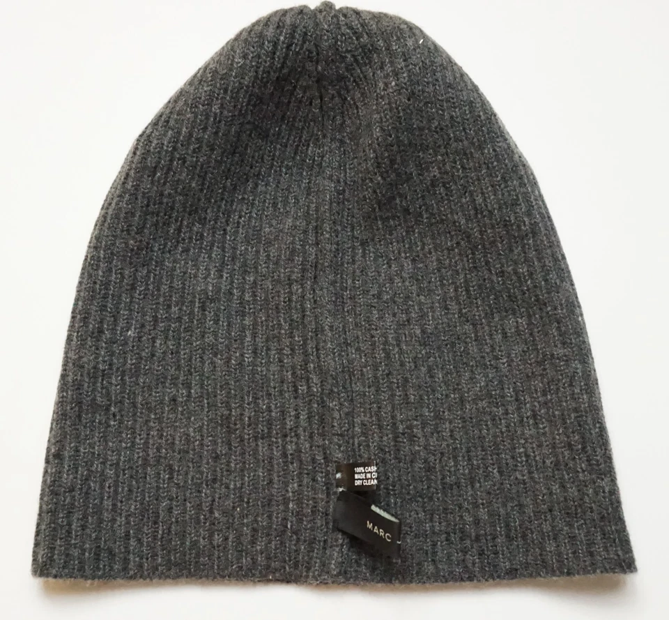 С ЯРЛЫКАМИ MARC JACOBS Beanie 100% кашемир женщин шляпа вязаный женщины крышка серый один размер - Изображение 4 из 4
