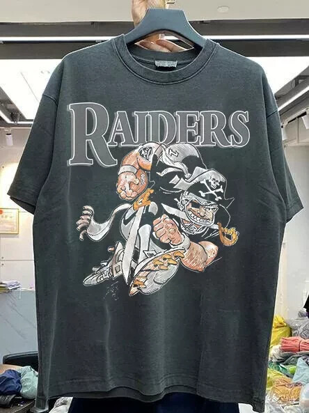 Oakland Raiders 80's Raiders NFL vtg black Short sleeve