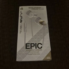 JLAB EPIC Premium Earbuds EPIC-BLUGRY-BOX-white