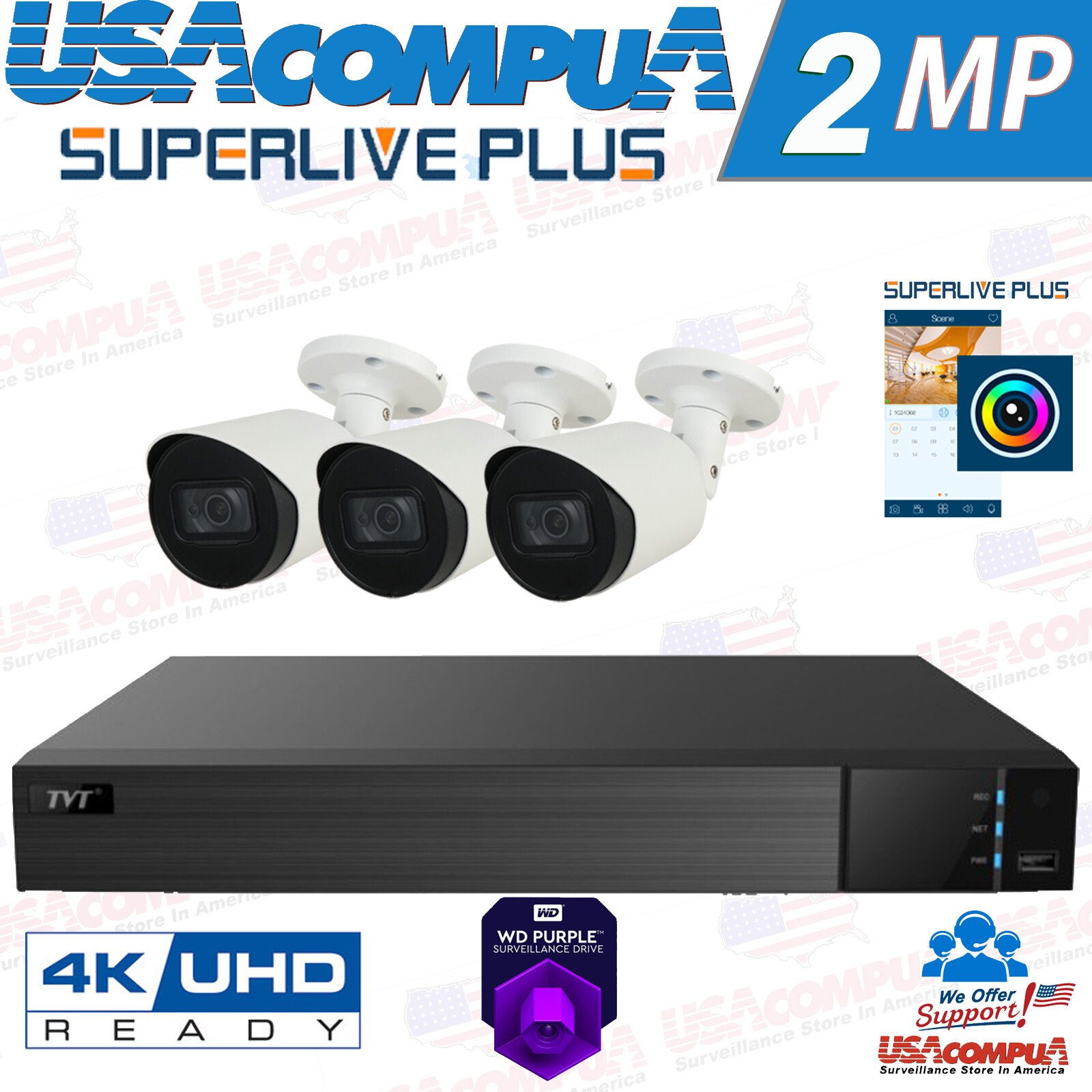 Bullet 1080p Analog 8ch Dvr Cctv