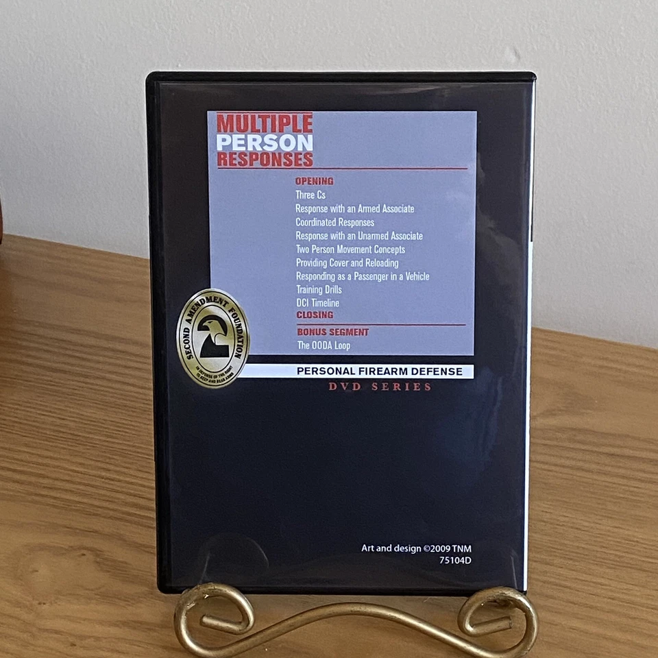 Second Amendment Foundation Personal Firearm Defense Multiple Person Response DV - Image 2 of 4