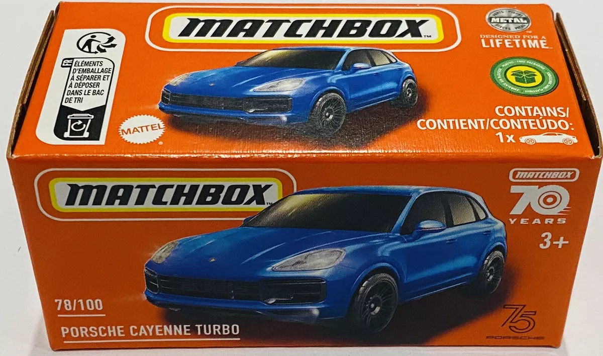 Matchbox Porsche Cayenne Turbo blue 2023 new 70 Years Anniversary box