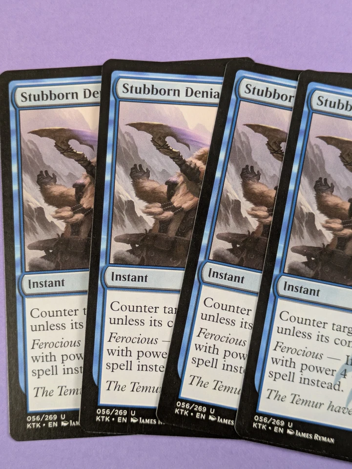 MTG Magic The Gathering: Khans of Tarkir: Stubborn Denial Uncommon #56/269 - NM - Image 2 of 3