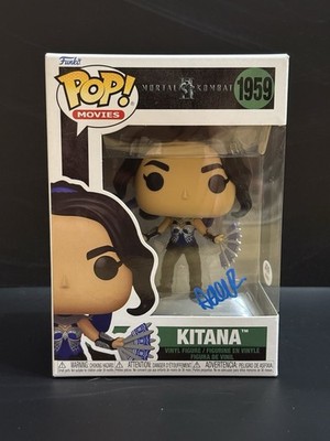 PSA COA Signed by Adeline Rudolph Kitana Mortal Kombat 2 Autogramm Funko Pop!