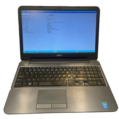 Dell Latitude 3540| Intel Core i3-4030U| No Ram No HDD Tested Boots Bios