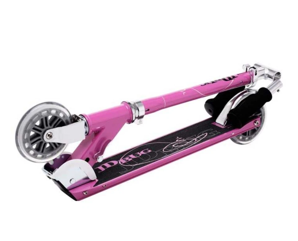 JD Bug Classic Street 120 Pink Kids Foldable Scooter - Image 4 of 4