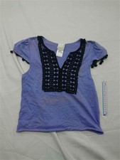Anna Sui Cotton Lace T-Shirt Purple S Japan