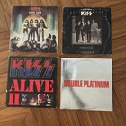 KISS 4LP Lt: Alive II , Double Platinum , Love Gun , Dressed To Kill - Vinyl Lot