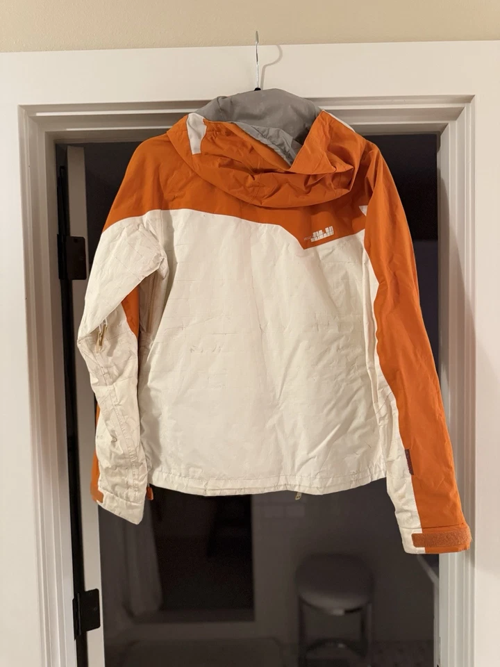 Conjunto de chaqueta reversible vintage Helly Hansen de 2 piezas para mujer XS naranja/crema Y2K Foto 4 de 4