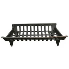 GHP CG24 24 in. Cast Iron Fireplace Grate- Black