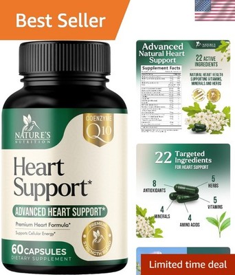 Heart Health Supplement - Complete Support Formula with CoQ10 - 60 Capsules