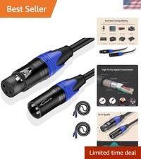 High-Quality 15ft XLR Microphone Cable Set - Ideal for Live Performance