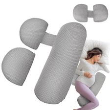 Pregnancy Wedge Pillow for Sleeping, Adjustable Maternity Pillow for Side Sle...