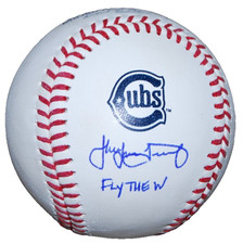 JAKE ARRIETA signed (CHICAGO CUBS) FLY THE W baseball OML ball JSA CU08650