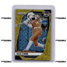 2025 Panini Texas NIL - Gold Shimmer Prizm #11 Reese Atwood Rookie 3/10