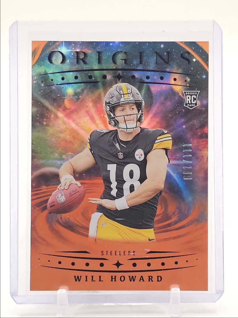 WILL HOWARD 2025 ORIGINS ROOKIE HOLO ORANGE STEELERS #120 RC /249 Q6287