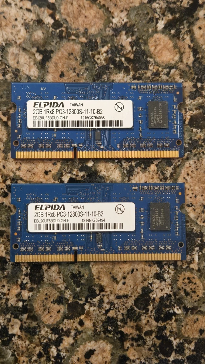Elpida PC3-12800 (DDR3-1600) 2 GB Computer Memory (RAM) for sale