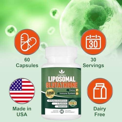 Spliferkou 3250 MG Liposomal Glutathione Supplement,Reduced L-Glutathione  with | eBay